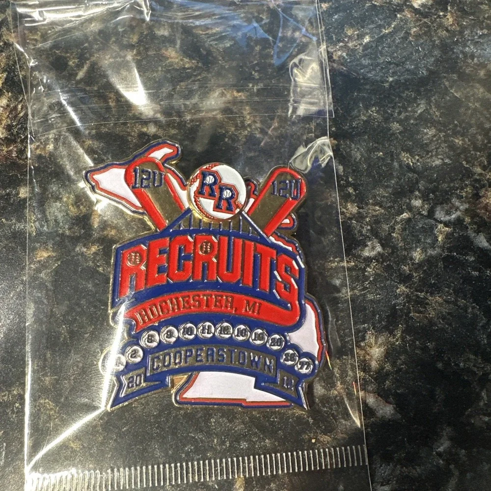 Cooperstown Dreams Park Trading Pins Recruits Rochester, MI Rebels 2012 12U